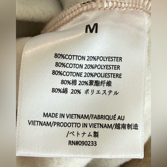 Fear of God Essentials Men's Tan Neutral Logo Sweatshirt Pockets- Medium - Picture 11 of 12